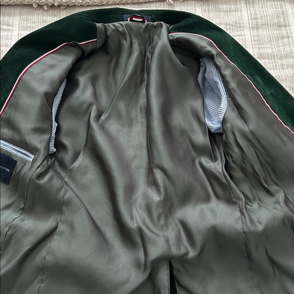 Tommy Hilfiger Boys Green Velvet Blazer - Picture 4 of 4